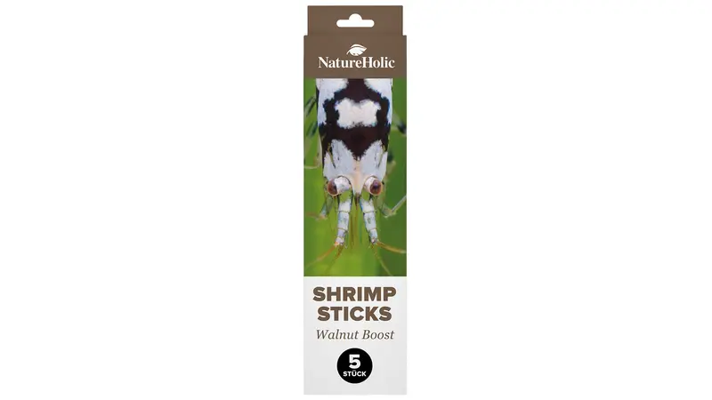 NatureHolic - Garnelen Lollies „Walnut Boost“ - 5 Lollis fürs Aquarium