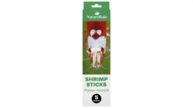 NatureHolic - Garnelenlutscher Popeye - Spinat - 5 Lollies