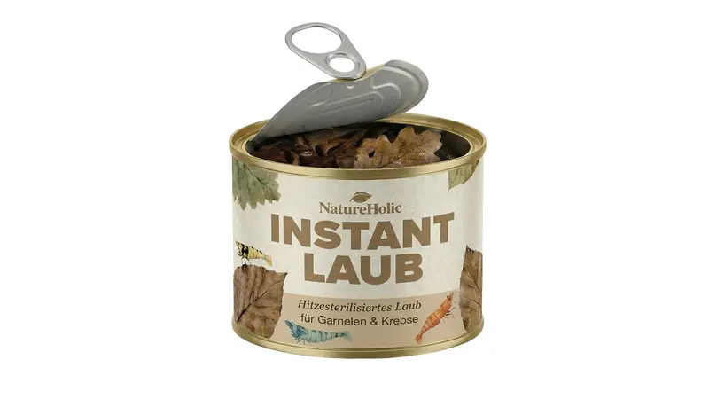NatureHolic Instant Laub - Sterilisierte und vorgewässerte Laubportionen - 100g