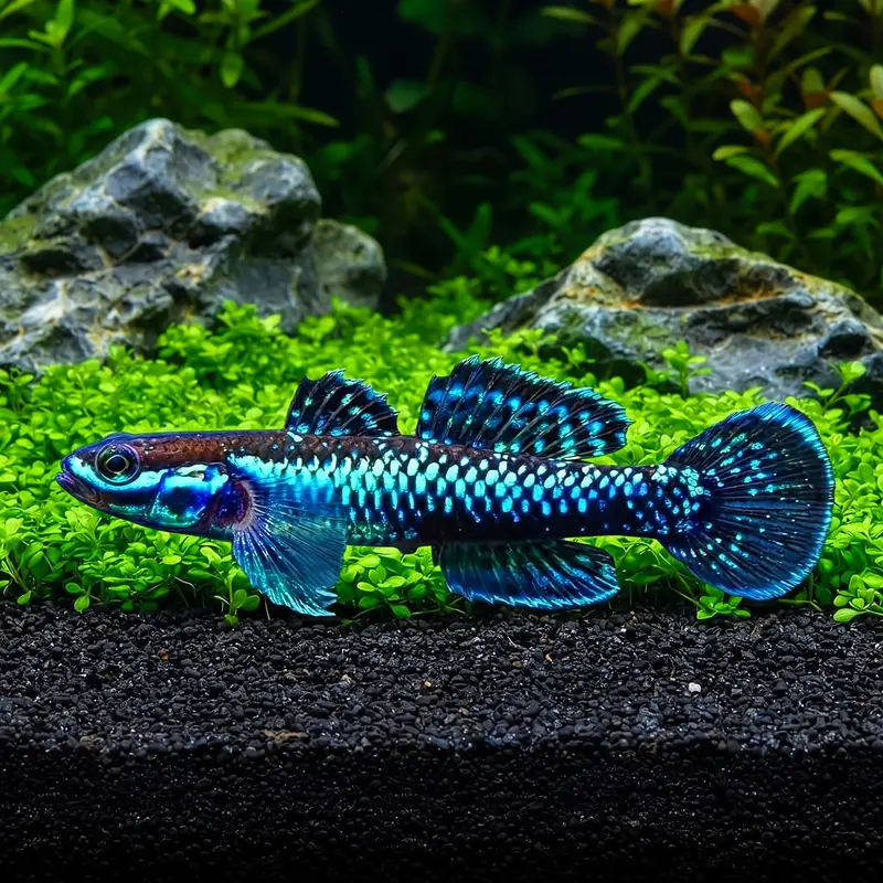 Neonblaustreifen-Algengrundel (Stiphodon atropurpureus)