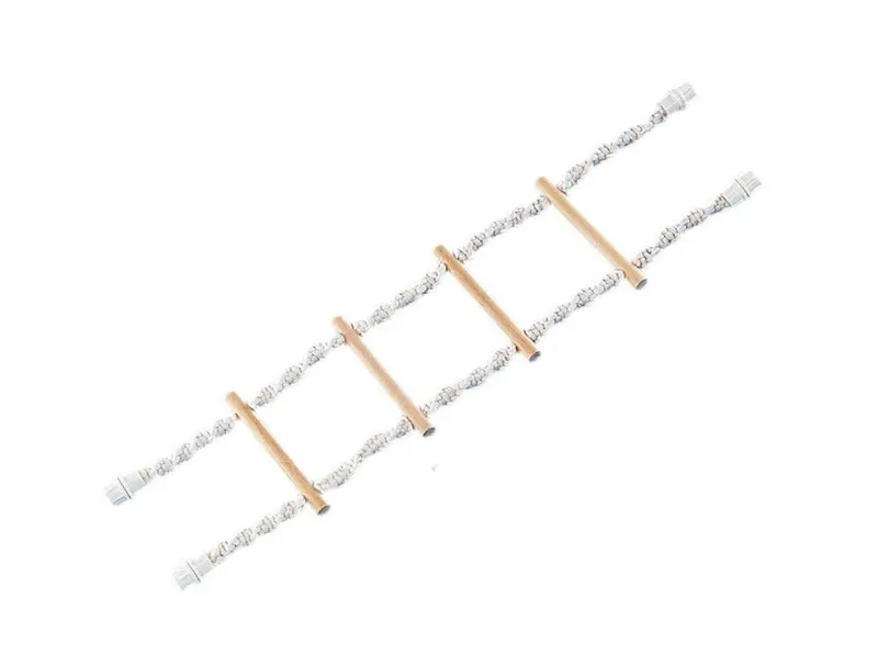 Nobby Cage Toy, Strickleiter mit Schraubbefestigungweiss 65 x 16 cm; 4 Stufen
