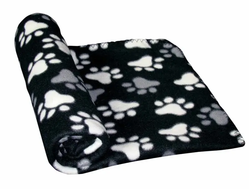 Nobby Fleece Plaid "PIPPA" Classicschwarz; 70 x 100 cm Hundedecke