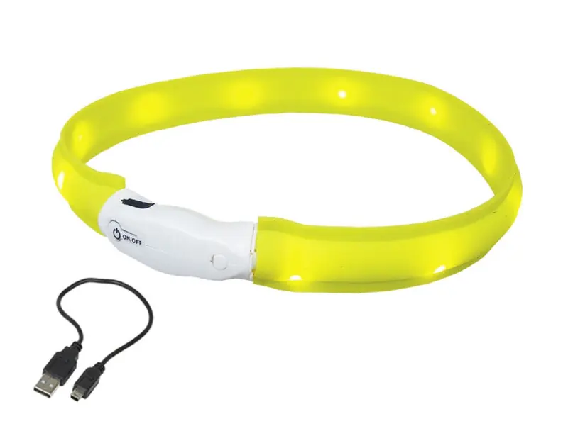 Nobby LED Leuchtband breit "VISIBLE"gelb M