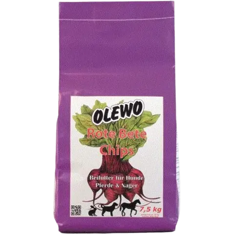 OLEWO Rote Bete-Chips für Hund, Pferd & Nager