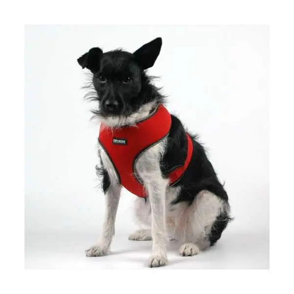 Pet-Star Softgeschirr für Hunde – Extra weich, verstellbar, Rot
