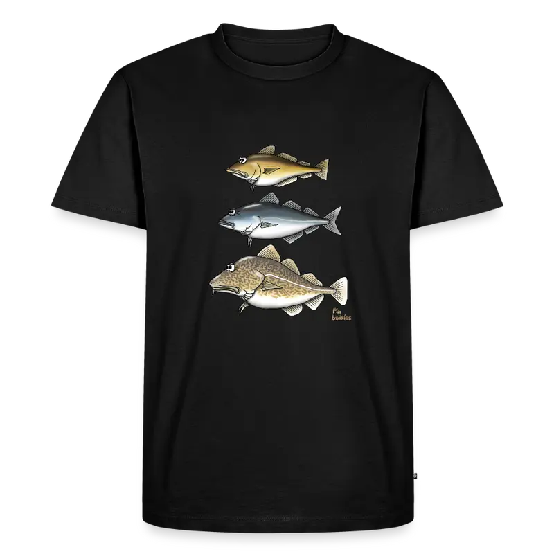 Pollack Seelachs Dorsch Triple T-Shirt - Männer - Bio-Qualität