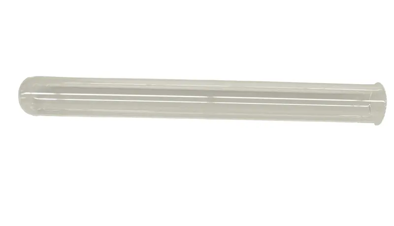Quarzglas D44 x 398 mit Bördelrand
