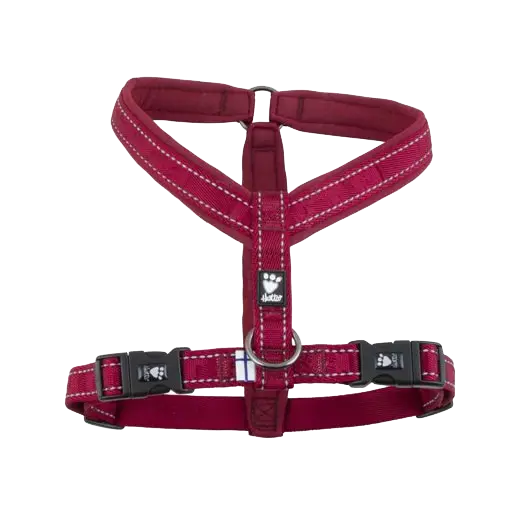 [Räumungsverkauf] Hurtta Casual Y-Hundegeschirr weinrot - 3XS (28 – 35 cm)