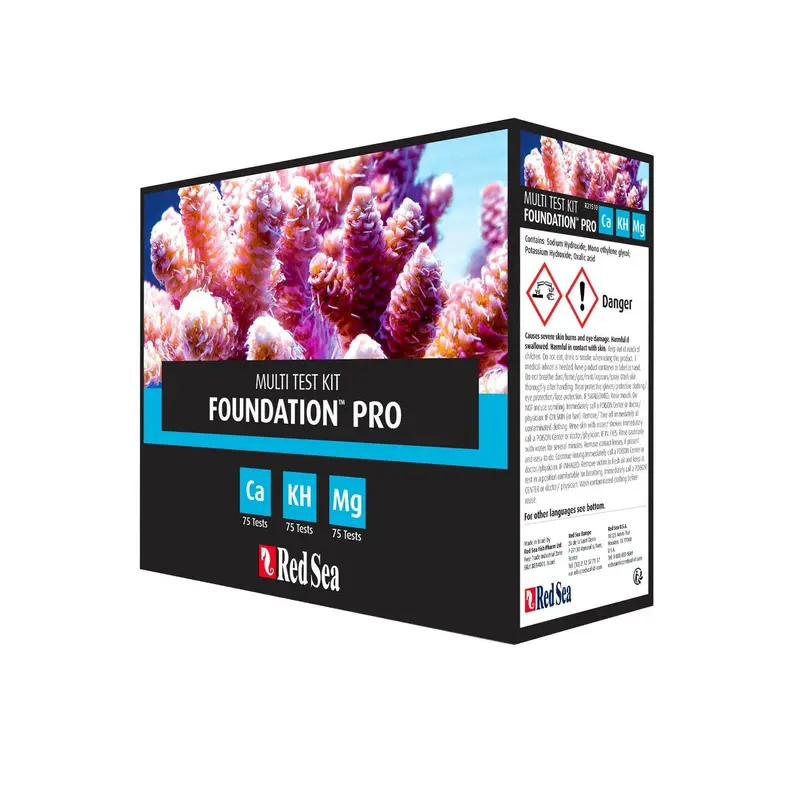 Red Sea Reef Foundation Pro Test Kit – Ca, KH & Mg | 3-in-1