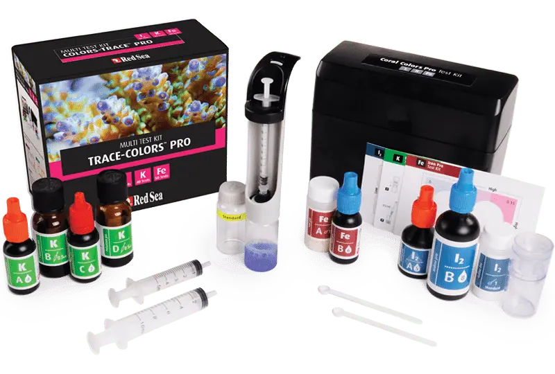 Red Sea Trace-Colors Pro Test Kit (I, K, Fe) R21515 – Präziser Wassertest für Meerwasseraquarien