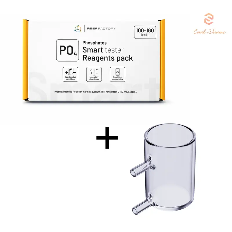 Reef Factory Smart Tester Set - PO4 Reagent Reagenz + Cuvette Küvette