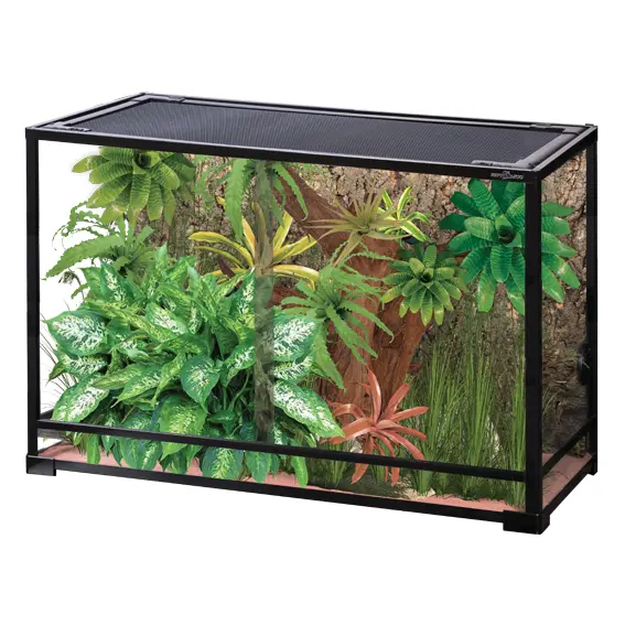 Repti Planet Collapsible Glas Terrarium 90x45x60cm Glasterrarium Schiebetür
