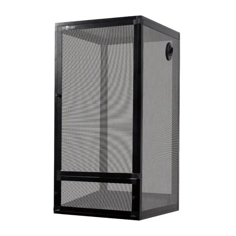Repti Planet Screen Terrarium 60x60x120cm Gitter Terra mit Tür Wandelnde Blätter