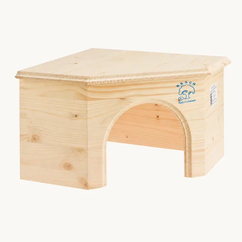 Resch Kaninchen Eckhaus aus Fichtenholz – platzsparendes Holzhaus