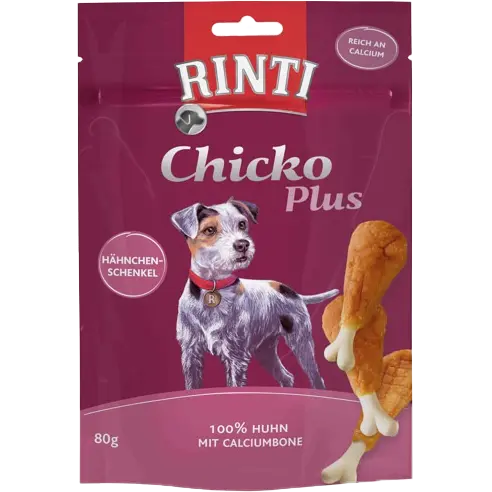 Rinti Chicko Plus Hähnchenschenkel mit Calciumbone 80 g