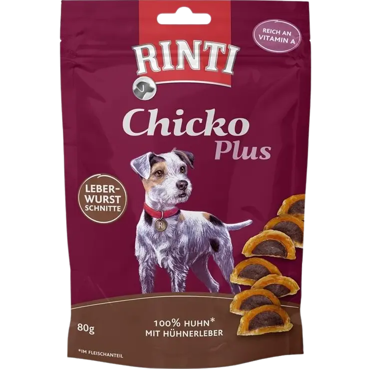 Rinti Chicko Plus Leberwurstschnitte 80 g