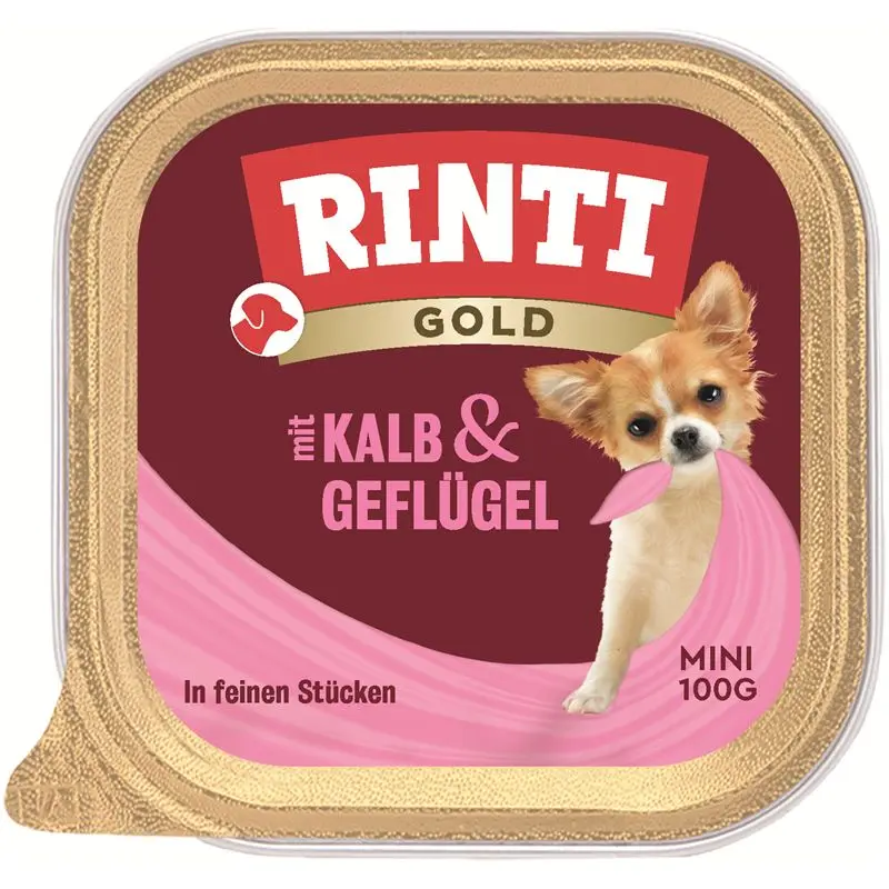 Rinti Schale Gold Mini Kalb & Geflügel 100g