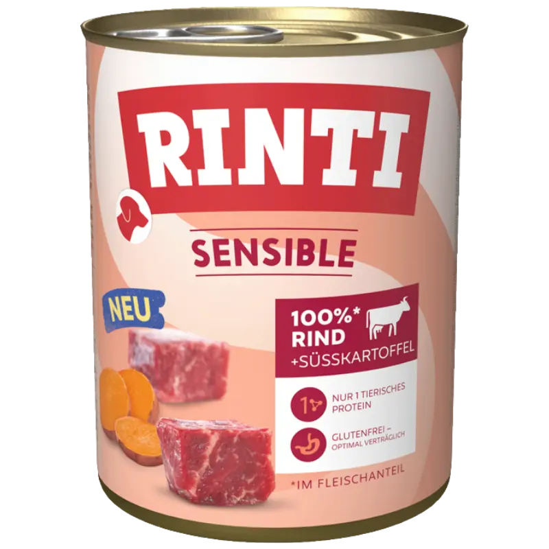 Rinti Sensible Rind & Süßkartoffel 800 g