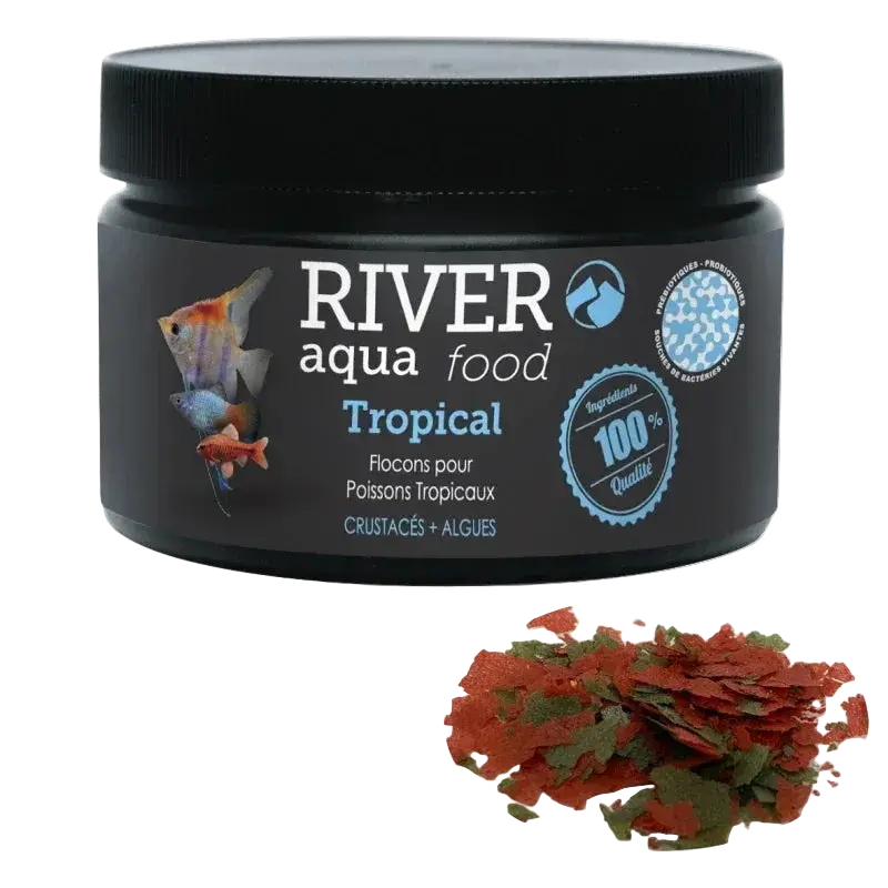 River Aqua Food Tropical Flakes – Zierfisch-Flockenfutter 250 ml
