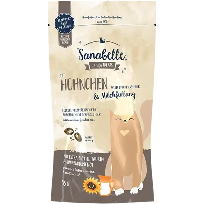 Sanabelle Knusperkissen Huhn & Milch 55 g