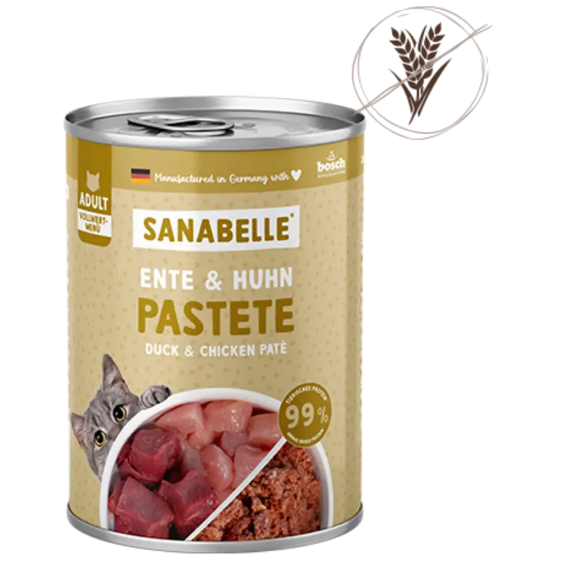 Sanabelle Nassfutter mit Ente & Huhn 400 g