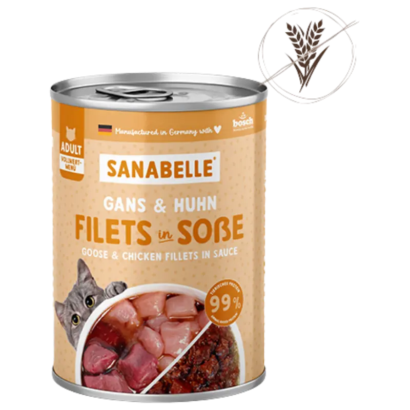 Sanabelle Nassfutter mit Gans & Huhn 380 g