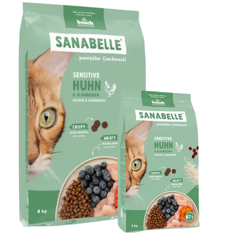Sanabelle Sensitive Huhn 8 kg + Sanabelle Sensitive Huhn 2 kg GRATIS