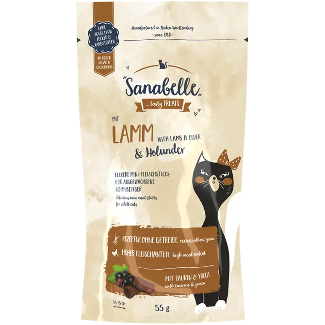 Sanabelle Snack Lamm & Holunder 55 g