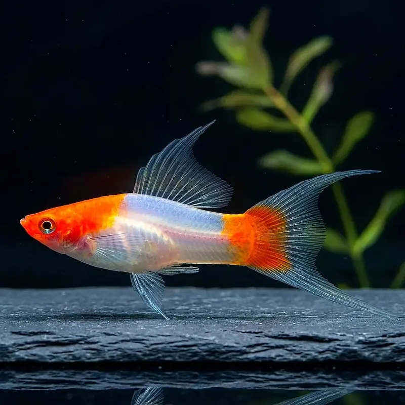 Schwertträger - Xiphophorus helleri „Koi Kohaku Wagtail“