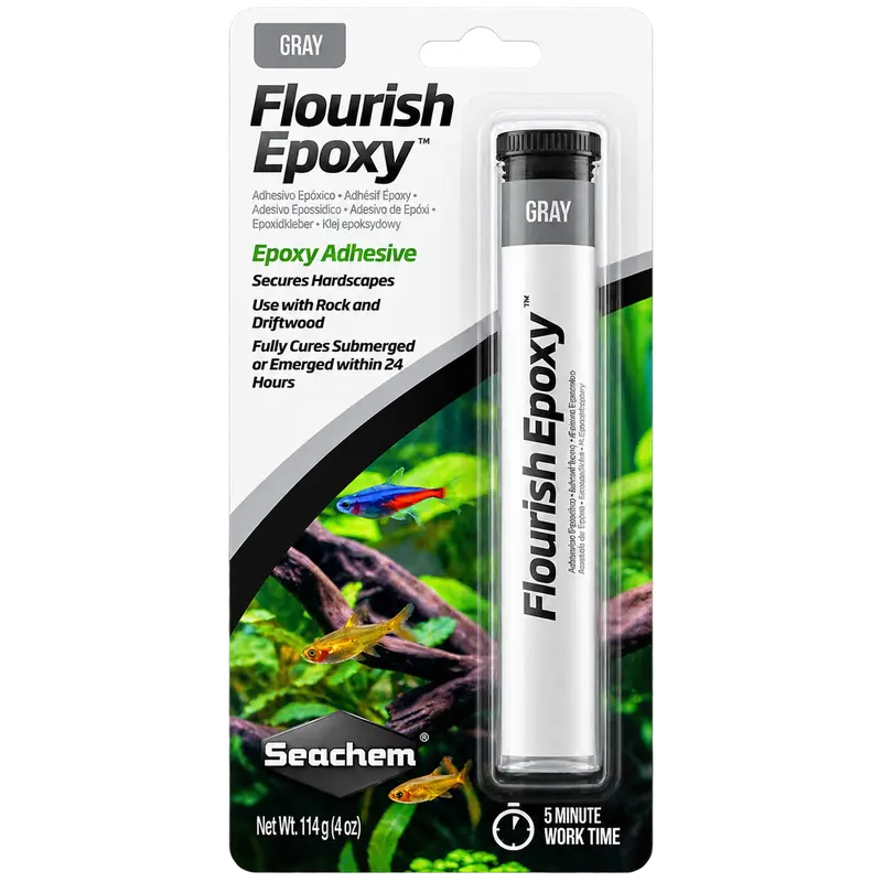 Seachem Flourish Epoxy – 2-Komponenten-Kleber für Aquascaping