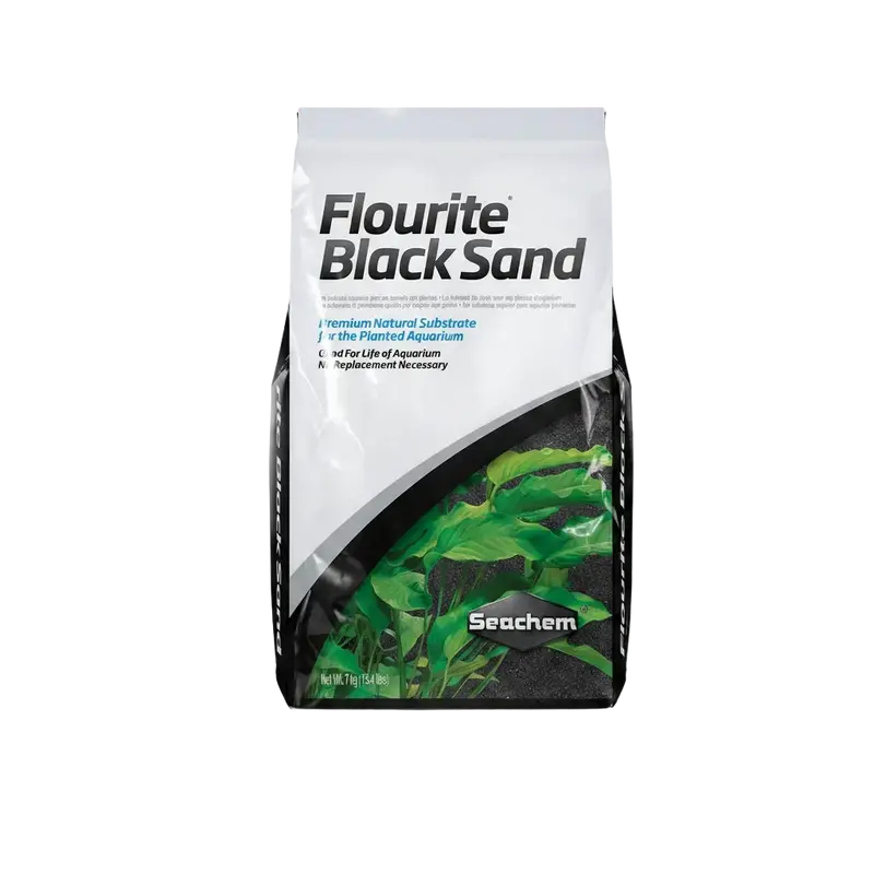 Seachem Flourite Black Sand – schwarzer Bodengrund für Pflanzenaquarien