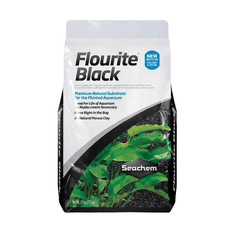 Seachem Flourite Black – schwarzer Bodengrund für Pflanzenaquarien