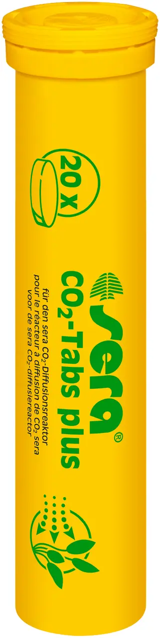 Sera Co2-Tabs plus - 20 Düngetabletten Nachfüllpack für Co2-Start / Pflanzen-Set