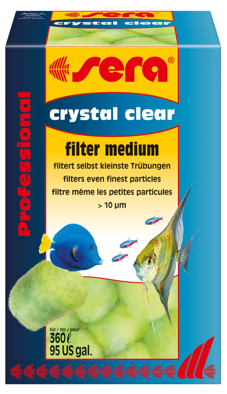 Sera crystal clear Filtermedium 12 Stück - Filterwatte Süß- + Meerwasser