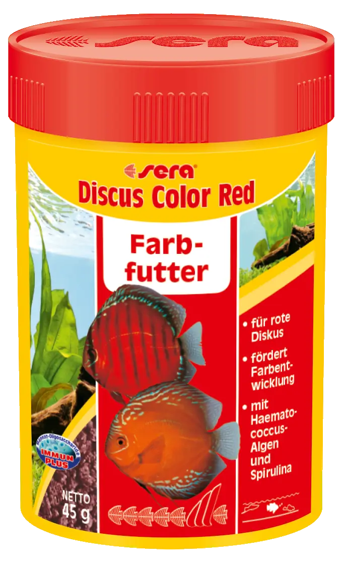 Sera Discus color Red 100ml - Granulatfutter Farbfutter für Diskus MHD 12/22