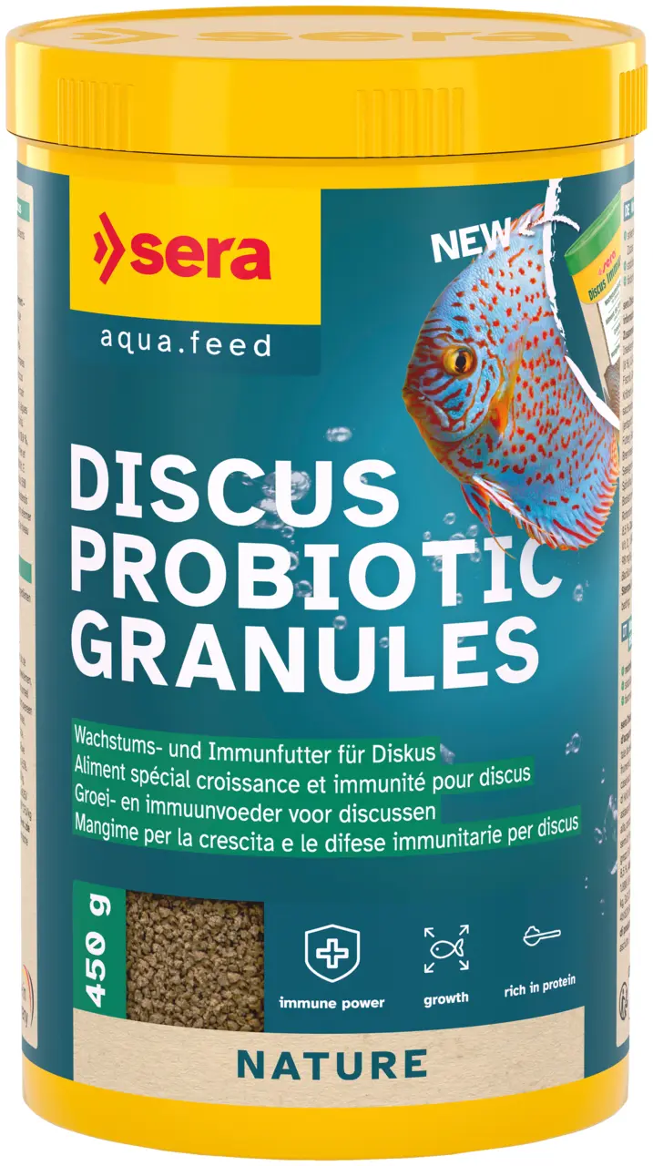 Sera Discus Probiotic Granules 1000ml - Wachstums- + Immunfutter für Diskus
