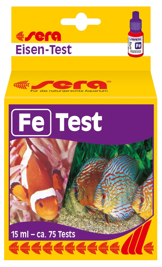 Sera Fe Eisen-Test 15ml - ca. 75 Tests Wassertest Aquarium MHD 02/25