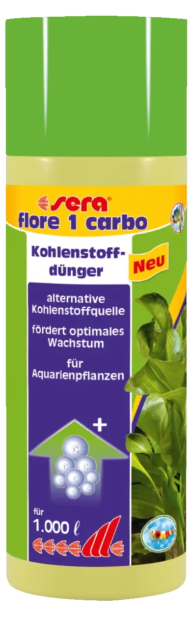 Sera flore 1 carbo 250ml - Kohlenstoffdünger für optimales Wachstum Aquarium
