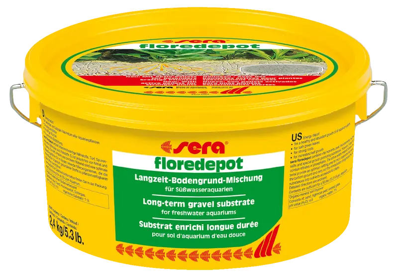 Sera floredepot Langzeit-Bodengrund-Mischung 2,4kg - für Süßwasseraquarien