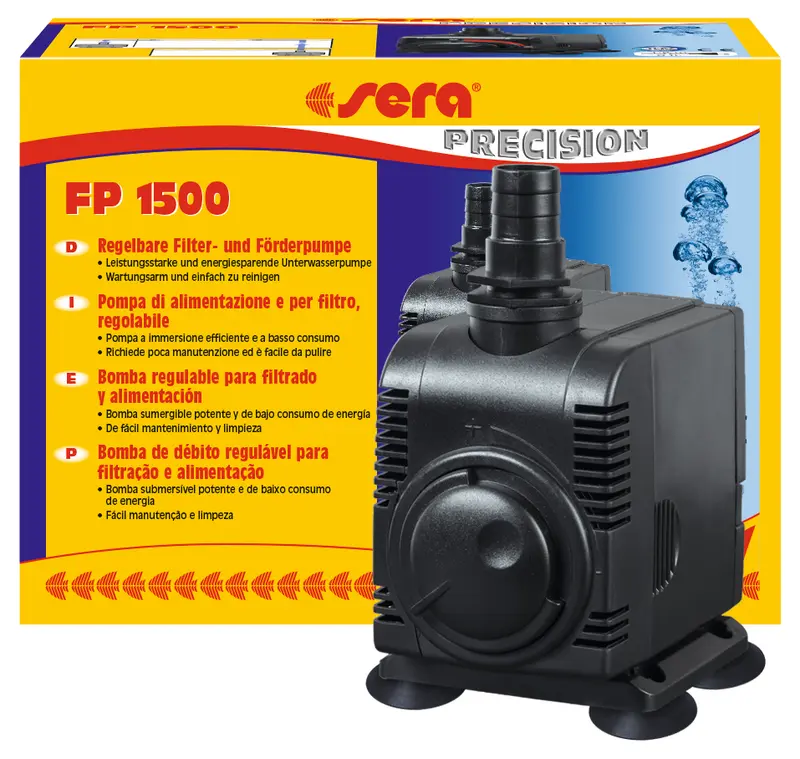 Sera FP 1500 - regelbare Filter- + Förderpumpe - Strömungspumpe Aquarium Pumpe