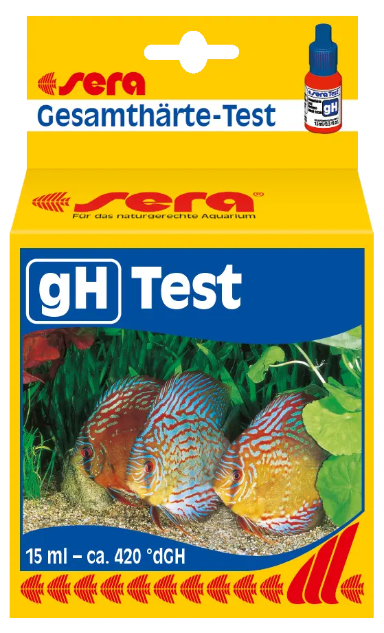 Sera gH Test - Gesamthärte-Test 15ml - für ca. 420 °dGH Wassertest MHD 03/24