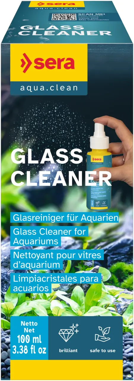 Sera Glass Cleaner 100ml - Glasreiniger für Glas Aquarium Kalk Entfernung