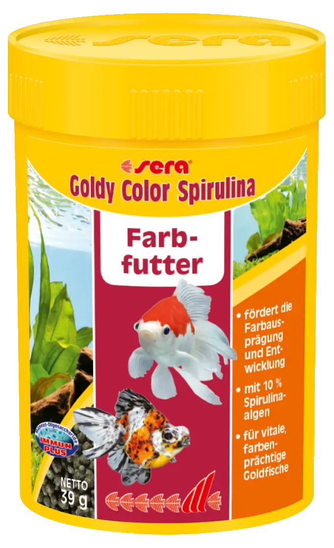 Sera goldy color spirulina 100ml - Farbfutter Granulat für Goldfische Teich