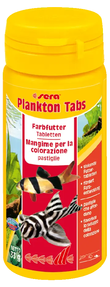 Sera Plankton Tabs 50ml - 130 Futtertabletten mit Plankton Farbfutter MHD 12/21