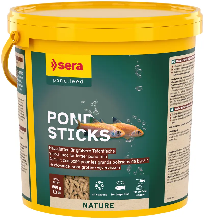 Sera Pond Sticks Nature 3800ml - Hauptfutter für größere Teichfische Gartenteich