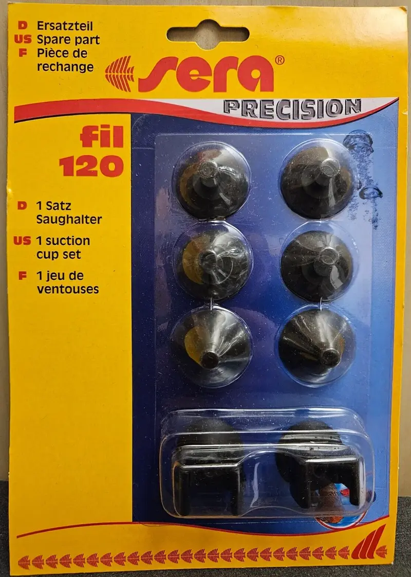 Sera Saughalter 6er-Pack + 2 Clips für fil 120 Innenfilter - Ersatzteil