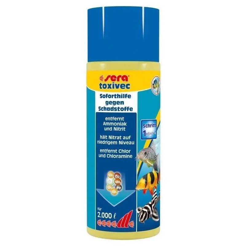 Sera toxivec 500ml - soforthilfe gegen Schadstoffe - entfernt Ammoniak + Nitrit