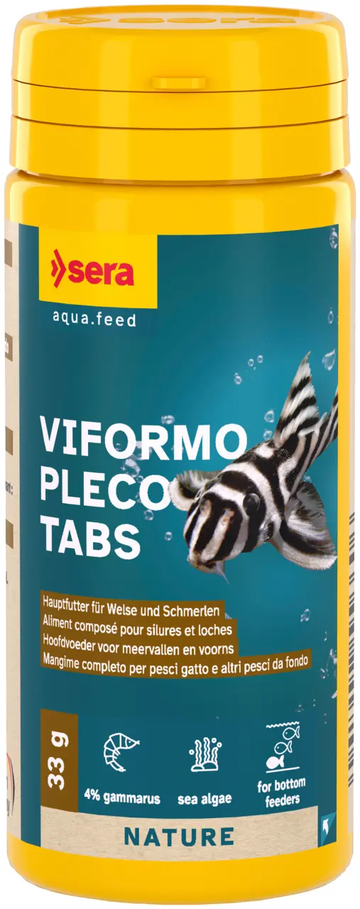 Sera Viformo Pleco Tabs Nature 50ml Hauptfutter für Welse + Schmerlen Tabletten