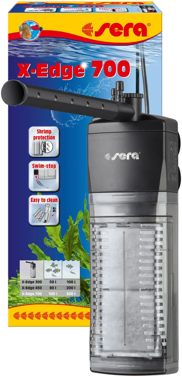 Sera X-Edge 700 Eckfilter - Leistungsstarke Filter für Aquarien bis 300L