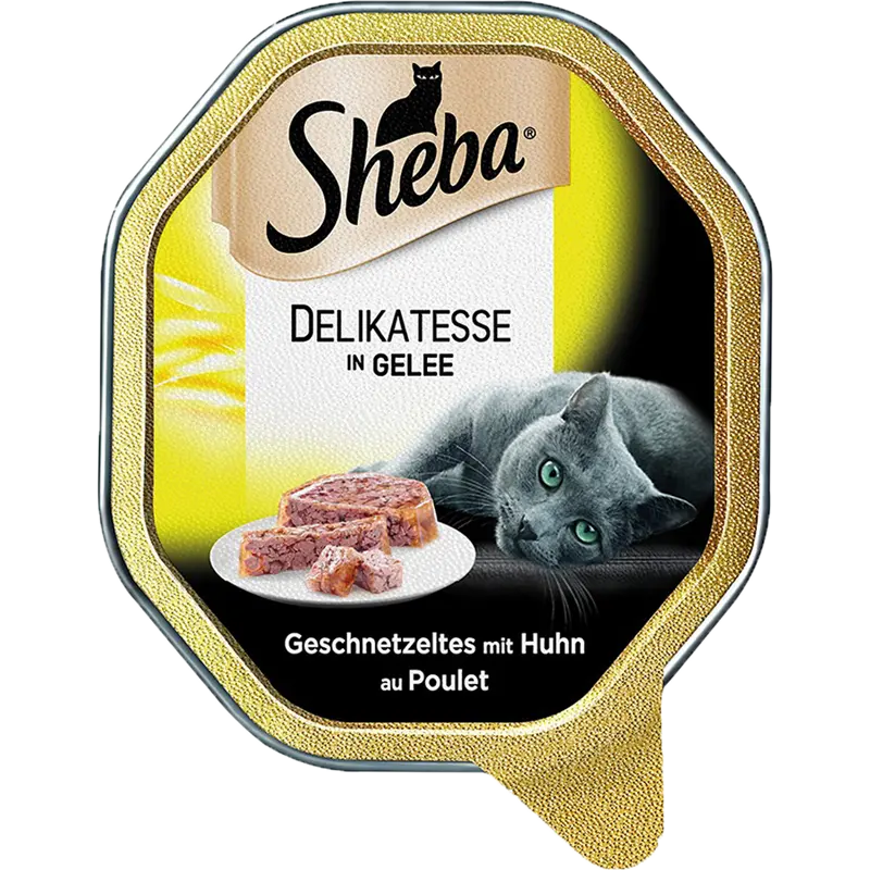 Sheba Delikatesse in Gelee Geschnetzeltes mit Huhn 85 g